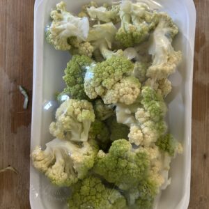 Cavolfiore verde tagliato 500 gr.